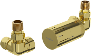 Mexen G05 axial thermostatic set, gold - W903-958-50