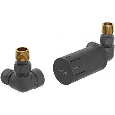 Mexen G05 axial thermostatic set, anthracite - W903-958-66