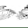 Mexen Zoja soap dish, Chrome - 7019151-00