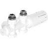 Mexen G05 thermostatic set angled/straight, Duplex, DN50, white - W908-958-20