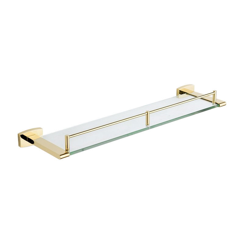 Mexen Zoja hanging glass shelf, Gold - 7019137-50