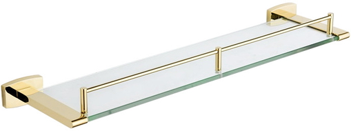 Mexen Zoja hanging glass shelf, Gold - 7019137-50
