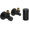 Mexen G05 angled thermostatic set with R cover, black - W901-958-904-70