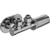 Mexen G05 corner thermostatic set with R cover plate, Duplex, DN50, chrome - W907-958-905-01
