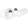 Mexen G05 angled thermostatic set with R cover, Duplex, DN50, white - W907-958-905-20