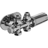 Mexen G05 angled/straight thermostatic set with R masking, Duplex, DN50, chrome - W908-958-905-01