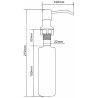 Mexen sink soap dispenser, inox - 6601320-99