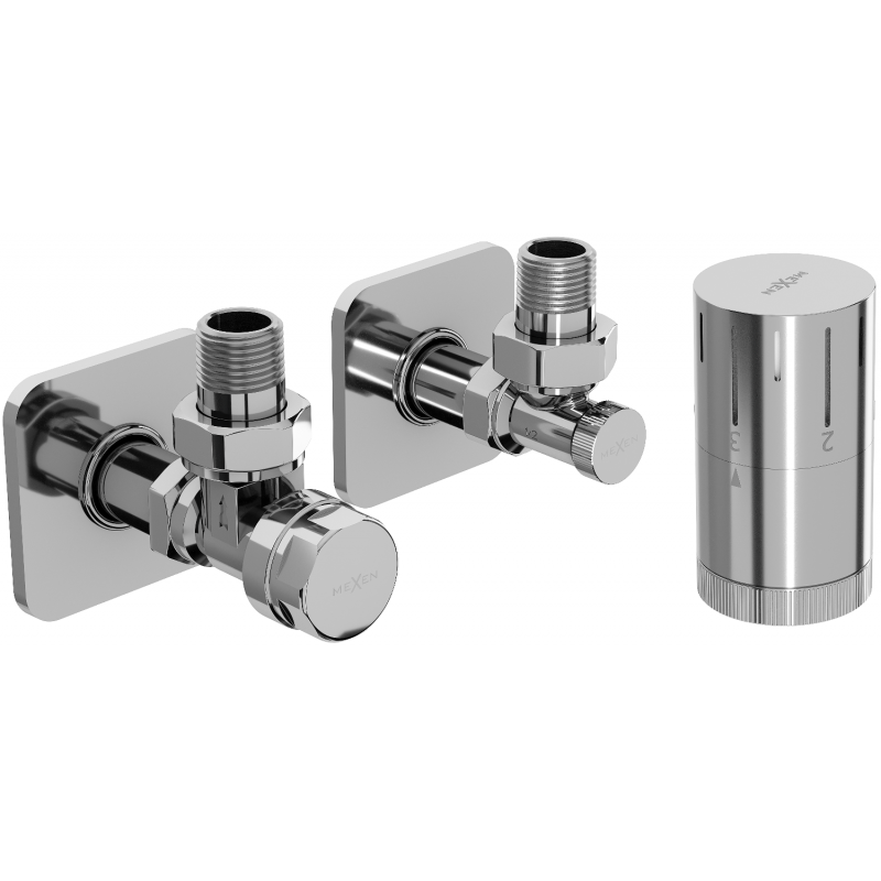 Mexen G05 angled thermostatic set with cover S, chrome - W901-958-909-01
