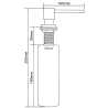 Mexen liquid dispenser for sink, chrome - 6605320-00