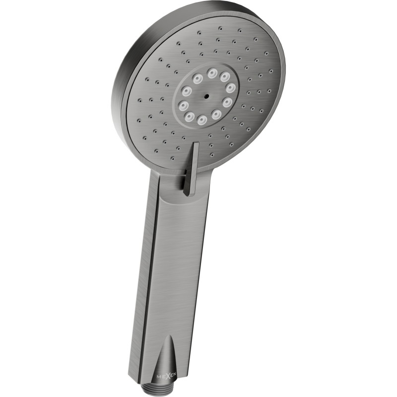 Mexen R-40 3-function shower handle, brushed gun gray - 79540-66