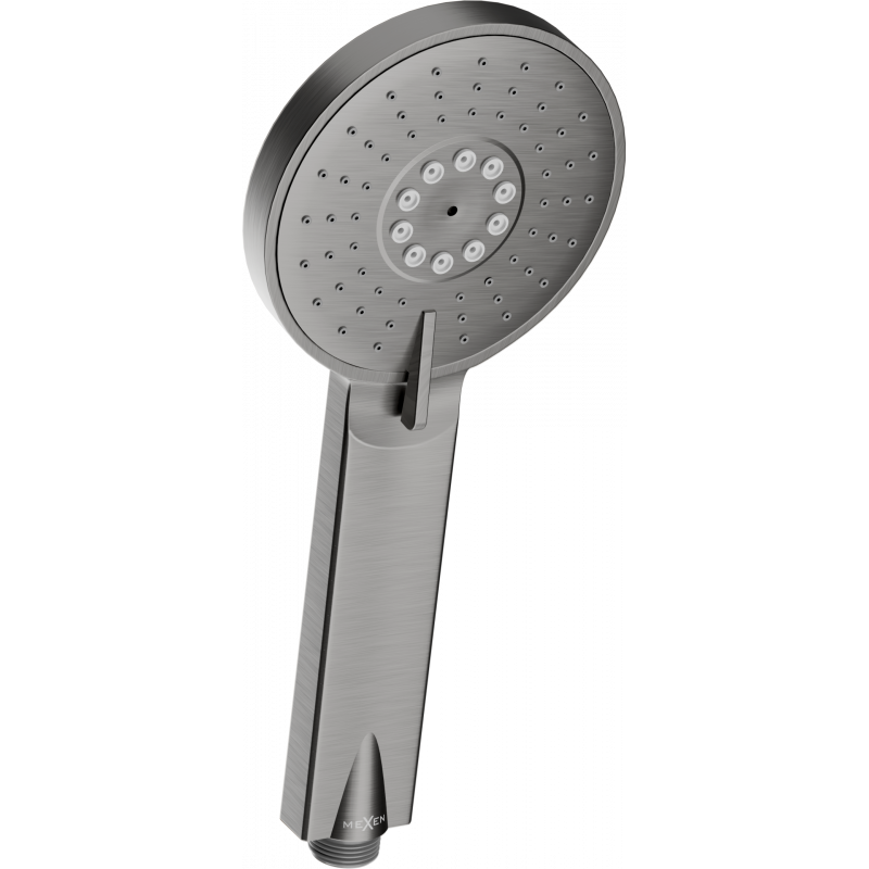 Mexen R-40 3-function shower head, graphite - 79540-66