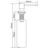 Mexen sink soap dispenser, Spotted beige - 6605320-69