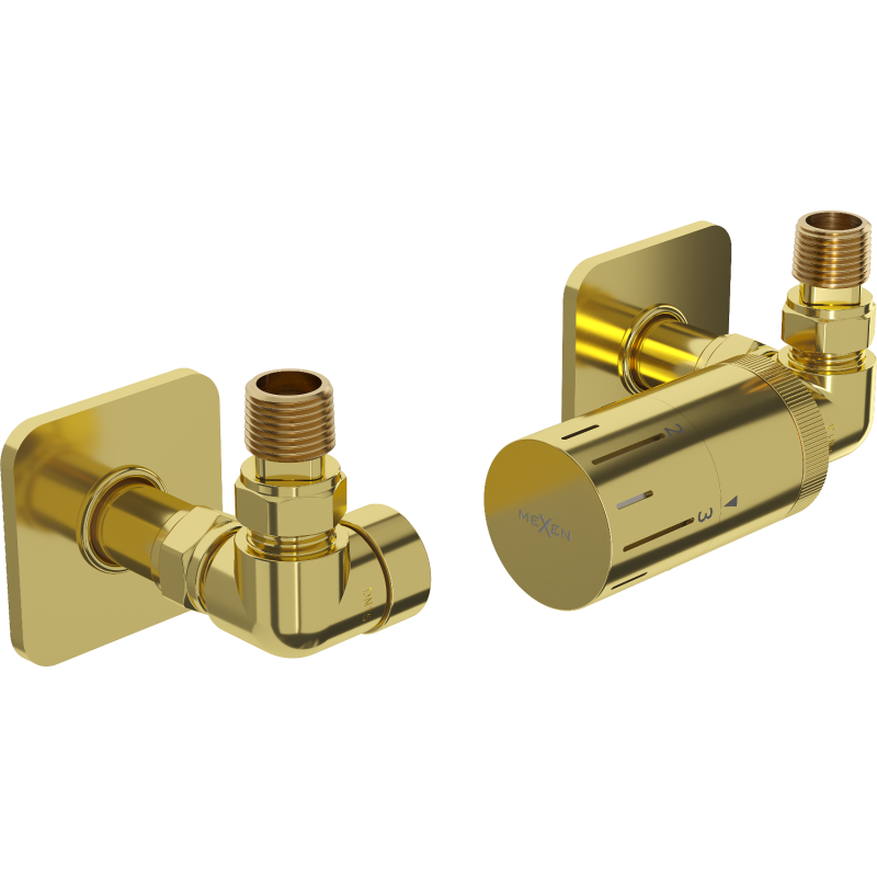 Mexen G05 Axial Thermostatic Set with S Cover, Gold - W903-958-909-50