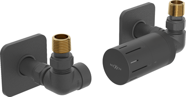 Mexen G05 axial thermostatic set with S cover, anthracite - W903-958-909-66