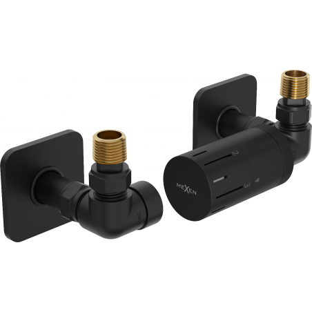 Mexen G05 Axial Thermostatic Set with Cover S, Black - W903-958-909-70