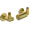 Mexen G05 axial thermostatic set with R cover, gold - W903-958-904-50