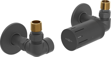Mexen G05 axial thermostatic set with R cover, anthracite - W903-958-904-66
