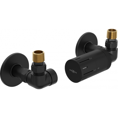 Mexen G05 Axial Thermostatic Set with R Cover, Black - W903-958-904-70