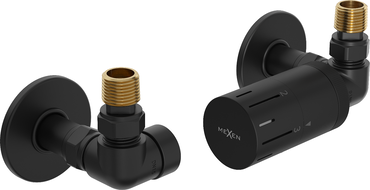 Mexen G05 Axial Thermostatic Set with R Cover, Black - W903-958-904-70