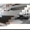 Mexen CC21 panel radiator 300 x 1000 mm, bottom central connection, 736 W, black - W6C21-030-100-70