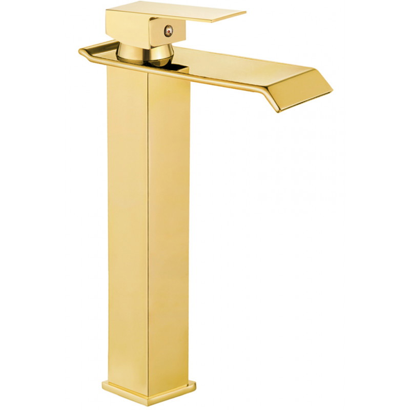Mexen Apus high, gold washbasin faucet - 744710-50