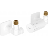 Mexen G05 axial thermostatic set with cover S, white - W903-958-909-20