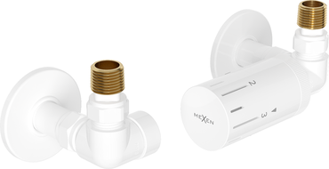 Mexen G05 axial thermostatic set with R cover, white - W903-958-904-20