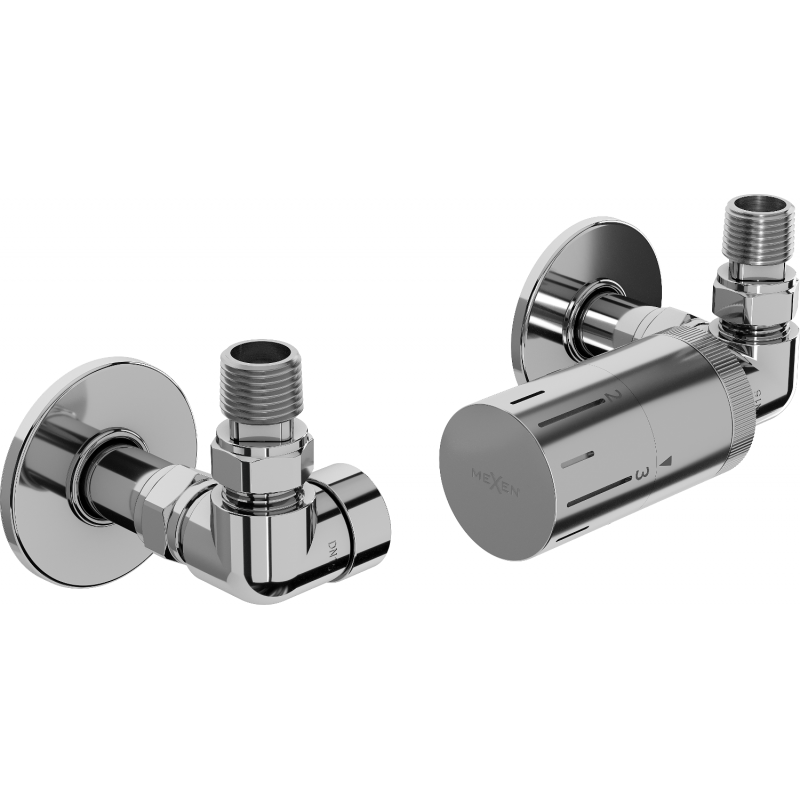 Mexen G05 axial thermostatic set with R cover, chrome - W903-958-904-01