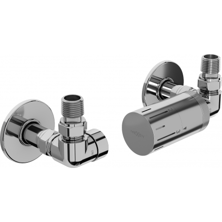 Mexen G05 axial thermostatic set with R cover, chrome - W903-958-904-01