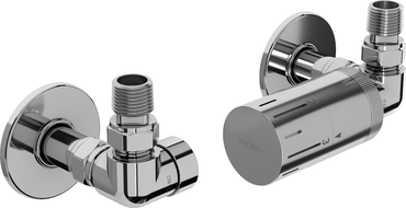 Mexen G05 axial thermostatic set with R, chrome masking - W903-958-904-01