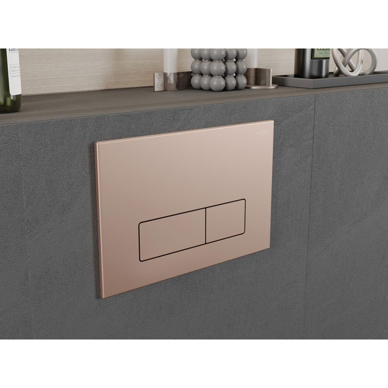 Mexen Fenix 13 Slim Flush Button, Rose Gold - 601305