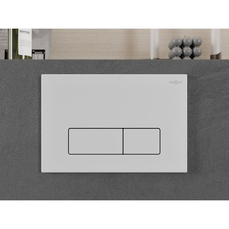 Mexen Fenix 13 Slim flush button, matte white - 601320