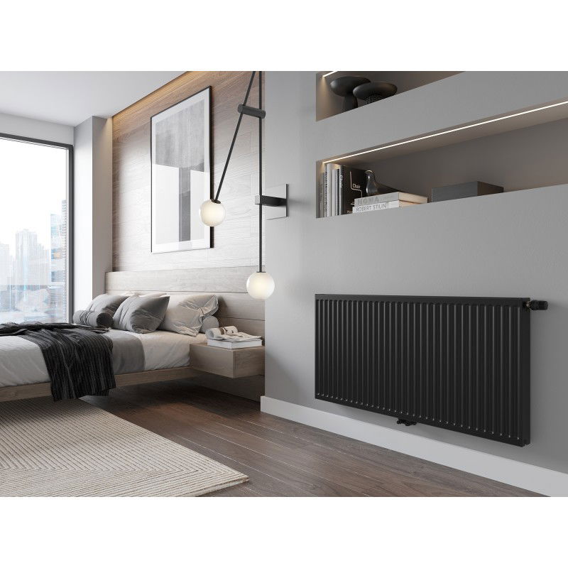Mexen CC21 panel radiator 600 x 2000 mm, bottom central connection, 2564 W, black - W6C21-060-200-70