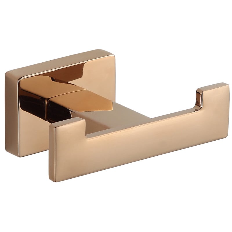 Mexen Arno double towel hook, Rose gold - 7020735-60