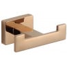 Mexen Arno double towel hook, Rose gold - 7020735-60