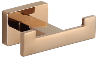 Mexen Arno double towel hook, Rose gold - 7020735-60