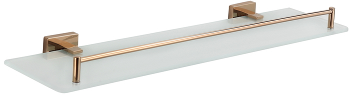Mexen Arno hanging glass shelf, Rose gold - 7020737-60