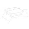 Mexen Arno soap dish, Rose gold - 7020739-60