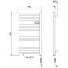 Mexen Aran electric radiator 960 x 500 mm, 500 W, white - W306-0960-540-00-20