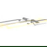 Mexen Lea double towel rack, Gold - 7026025-50