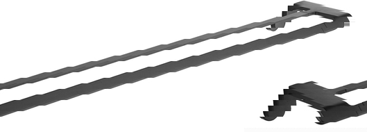 Mexen Lea double towel rack, Black - 7026025-70