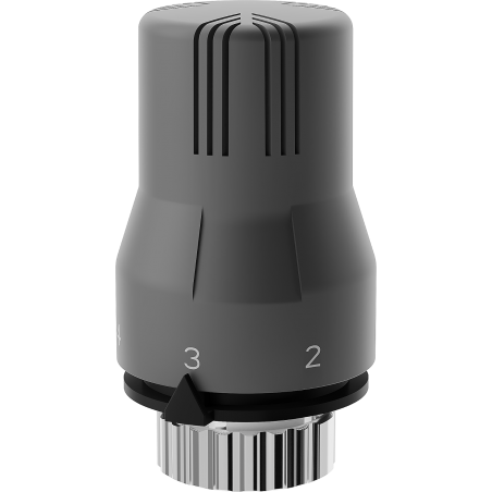 Mexen Uni-G thermostatic radiator head, anthracite - W908-002-66