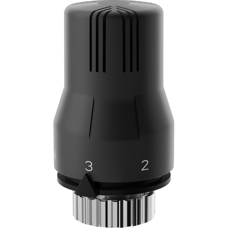 Mexen Uni-Term thermostatic radiator valve head, black - W908-002-70