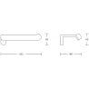 Mexen Lea toilet paper holder, chrome - 7026033-00