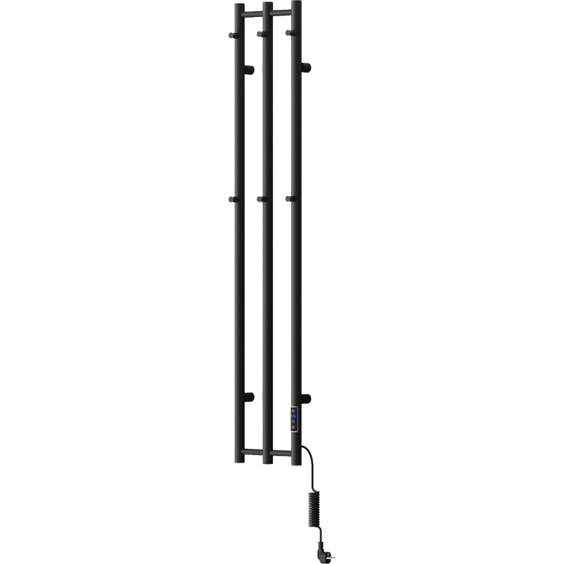 Mexen Pino electric radiator with towel rails 1405 x 242 mm, 200 W, black - W301-1405-242-00-70