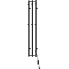 Mexen Pino electric radiator with towel rails 1405 x 242 mm, 200 W, black - W301-1405-242-00-70