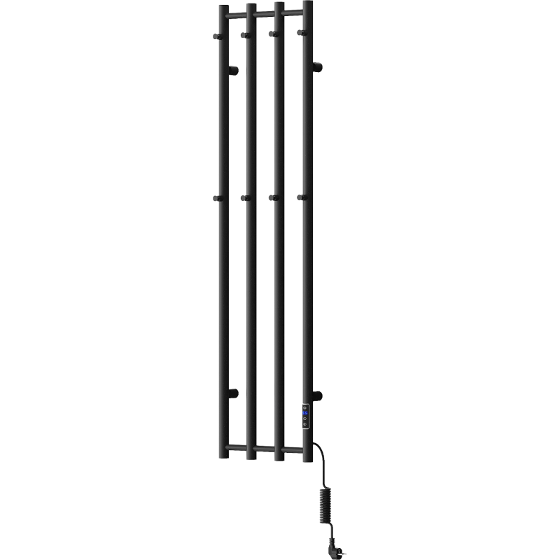 Mexen Pino electric radiator with towel rails 1405 x 347 mm, 250 W, black - W301-1405-347-00-70
