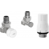 Mexen G02 angled thermostatic set, nickel - W913-012-928-01