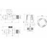 Mexen G01 Thermostatic Set Straight, Nickel - W914-012-918-01