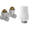Mexen G01 DN50 dual-pipe thermostatic set, angled 1/2"x3/4", nickel - W911-012-918-01
